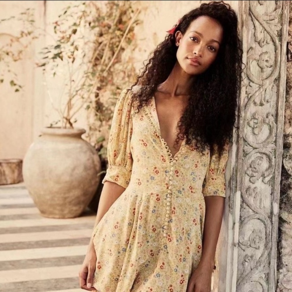 Doen 100% Silk Ceres Dress Size Medium